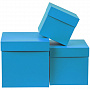 картинка Коробка Cube L, голубая от магазина Одежда+