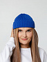 картинка Шапка Hipsta, синяя (василек) от магазина Одежда+