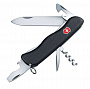 картинка Солдатский нож с фиксатором лезвия NOMAD, черный от магазина Одежда+