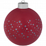 картинка Елочный шар Stars с лентой, 10 см, красный от магазина Одежда+