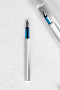 картинка Ручка перьевая PF One, серебристая с синим от магазина Одежда+