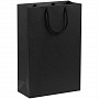 картинка Пакет бумажный Porta, средний, черный от магазина Одежда+