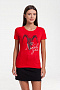 картинка Футболка женская «Любовь зла», красная от магазина Одежда+