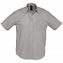 картинка Рубашка мужская с коротким рукавом Brisbane, серая от магазина Одежда+