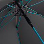 картинка Зонт-трость с цветными спицами Color Style, бирюзовый от магазина Одежда+