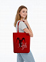 картинка Холщовая сумка «Любовь зла», красная от магазина Одежда+
