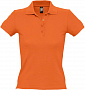 картинка Рубашка поло женская People 210, оранжевая от магазина Одежда+