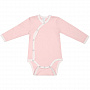 картинка Боди детское Baby Prime, розовое с молочно-белым от магазина Одежда+
