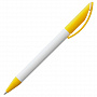 картинка Ручка шариковая Prodir DS3 TPP Special, белая с желтым от магазина Одежда+