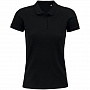 картинка Рубашка поло женская Planet Women, черная от магазина Одежда+