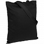 картинка Холщовая сумка BrighTone, черная с черными ручками от магазина Одежда+