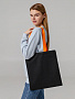 картинка Холщовая сумка BrighTone, черная с темно-синими ручками от магазина Одежда+