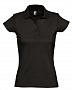 картинка Рубашка поло женская Prescott Women 170, черная от магазина Одежда+