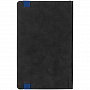 картинка Ежедневник Velours, недатированный, черный с синим от магазина Одежда+
