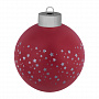 картинка Елочный шар Stars с лентой, 8 см, красный от магазина Одежда+