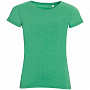 картинка Футболка женская Mixed Women, зеленый меланж от магазина Одежда+