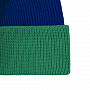 картинка Шапка Snappy, синяя с зеленым от магазина Одежда+