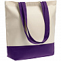 картинка Холщовая сумка Shopaholic, фиолетовая от магазина Одежда+