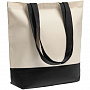 картинка Холщовая сумка Shopaholic, черная от магазина Одежда+