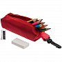 картинка Набор Hobby с цветными карандашами, ластиком и точилкой, красный от магазина Одежда+