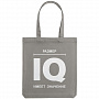 картинка Холщовая сумка «Размер IQ», серая от магазина Одежда+