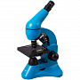 картинка Монокулярный микроскоп Rainbow 50L с набором для опытов, голубой от магазина Одежда+