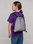 картинка Детский рюкзак-мешок Manifest из светоотражающей ткани, серый от магазина Одежда+