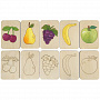 картинка Карточки-раскраски Wood Games, фрукты от магазина Одежда+