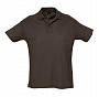 картинка Рубашка поло мужская Summer 170, темно-коричневая (шоколад) от магазина Одежда+