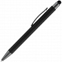 картинка Ручка шариковая Atento Soft Touch Stylus со стилусом, черная от магазина Одежда+