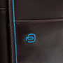 картинка Сумка мужская для ноутбука Piquadro Blue Square, коричневая от магазина Одежда+