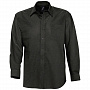 картинка Рубашка мужская с длинным рукавом Boston, черная от магазина Одежда+