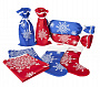 картинка Декоративная салфетка «Снежинки», синяя от магазина Одежда+