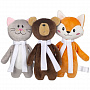 картинка Игрушка Beastie Toys, мишка с белым шарфом от магазина Одежда+