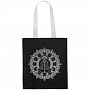 картинка Холщовая сумка Chakraday, черная с белыми ручками от магазина Одежда+