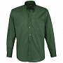 картинка Рубашка мужская с длинным рукавом Bel Air, темно-зеленая от магазина Одежда+