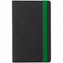 картинка Ежедневник Velours, недатированный, черный с зеленым от магазина Одежда+