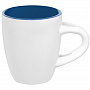 картинка Кофейная кружка Pairy с ложкой, синяя с белой от магазина Одежда+