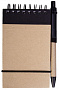 картинка Блокнот на кольцах Eco Note с ручкой, черный от магазина Одежда+