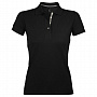 картинка Рубашка поло женская Portland Women 200 черная от магазина Одежда+