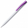 картинка Ручка шариковая Pin, белая с фиолетовым от магазина Одежда+