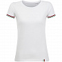 картинка Футболка женская Rainbow Women, белая с ярко-зеленым от магазина Одежда+
