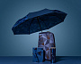 картинка Складной зонт Gems, синий от магазина Одежда+