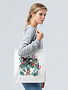 картинка Холщовая сумка Floral, молочно-белая от магазина Одежда+