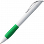 картинка Ручка шариковая Grip, белая с зеленым от магазина Одежда+