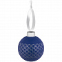 картинка Елочный шар Queen с лентой, 8 см, синий от магазина Одежда+