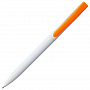 картинка Ручка шариковая Pin, белая с оранжевым от магазина Одежда+