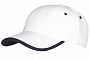 картинка Бейсболка Unit Trendy, белая с темно-синим кантом от магазина Одежда+