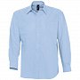 картинка Рубашка мужская с длинным рукавом Boston, голубая от магазина Одежда+