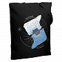 картинка Холщовая сумка «Полярные медведи», черная от магазина Одежда+